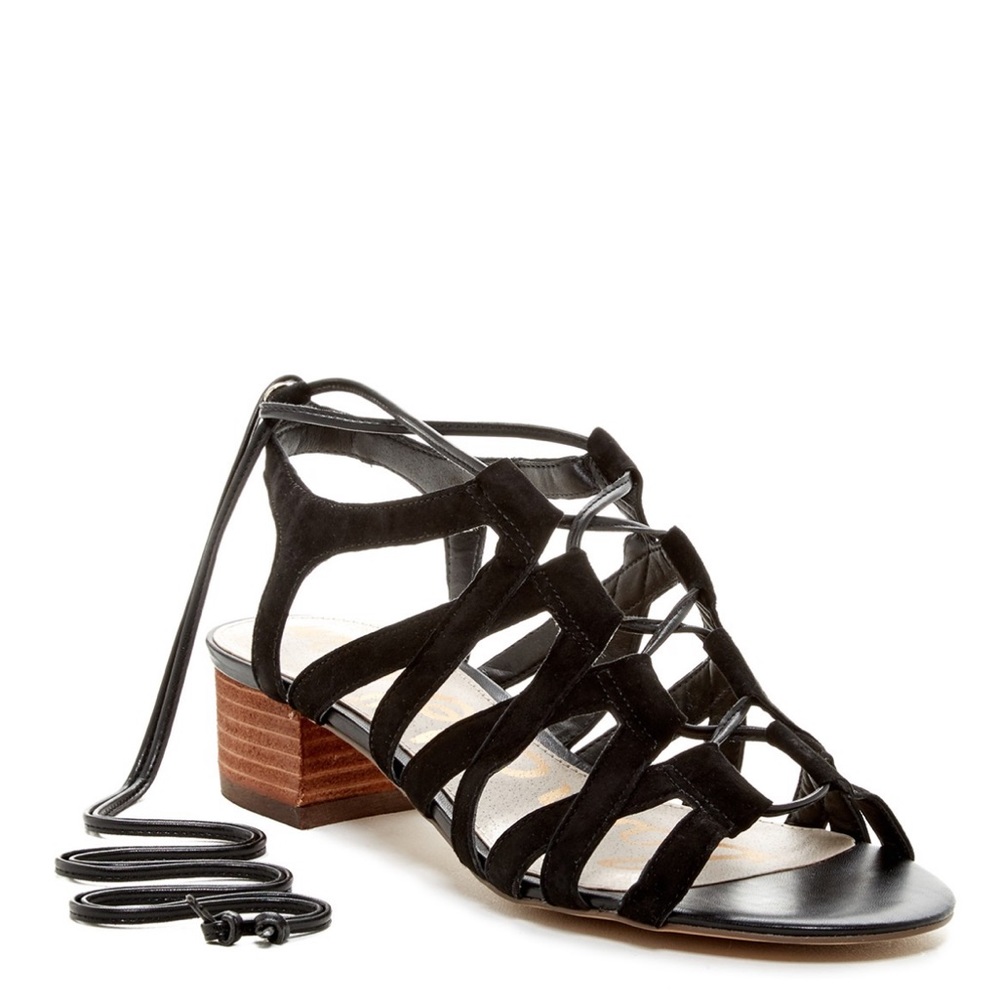 Sam Edelman Ardella Lace-Up Suede Sandals